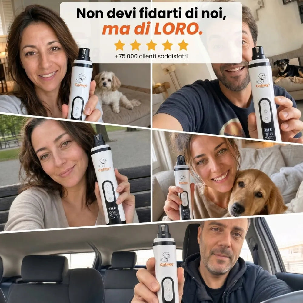 Calmy® : Il Lima Unghie per Animali Ultra Silenzioso e Sicuro